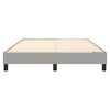 vidaXL Posteľný rám s boxspringom bledosivý 140x200 cm látka