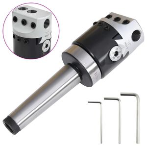 vidaXL F1-12 Vyvŕtavacia hlava 50 mm s tŕňom MT3-M12 na fr&eacute;zovanie na s&uacute;struhu