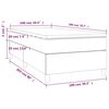 vidaXL Boxspring posteľ s matracom čierna 100x200 cm látka