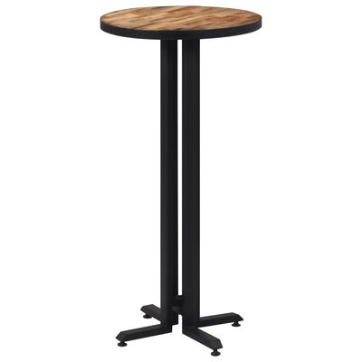 vidaXL Barový stôl okrúhly Ø55x110 cm recyklovaný tíkový masív