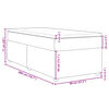 vidaXL Posteľn&yacute; r&aacute;m boxsping s matracom sivohned&yacute; 80x200 cm l&aacute;tka