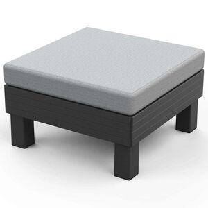 Keter Garden Elements Single Hocker Graphite so svetlosiv&yacute;m vank&uacute;&scaron;om