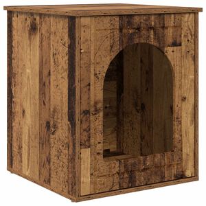 vidaXL Mačka Dom Star&eacute; drevo 53 x 52 x 62 cm Kompozitn&eacute; drevo