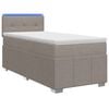 vidaXL Posteľ boxspring s matracom Sivohned&aacute; 100 x 200 cm L&aacute;tka