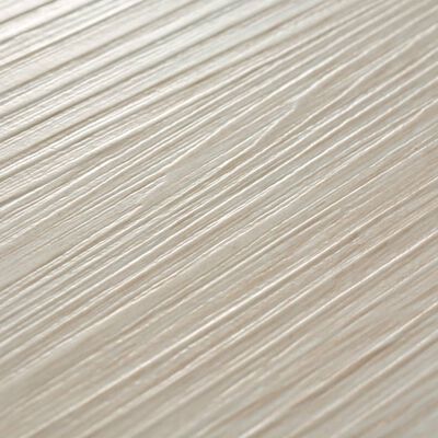 vidaXL Nesamolepiace podlahové dosky, PVC 4,46 m² 3 mm, biely dub
