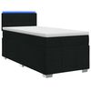 vidaXL Posteľ boxspring s matracom Čierna 90 x 190 cm L&aacute;tka
