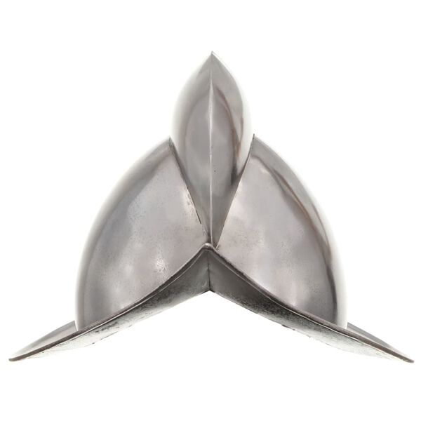 vidaXL Stredovek&aacute; rytierska prilba pre LARP starožitn&aacute; replika strieborn&aacute; oceľ