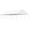 vidaXL Alt&aacute;nok so strechou, biely 15,61x5,88x3,75 m, polyetyl&eacute;n