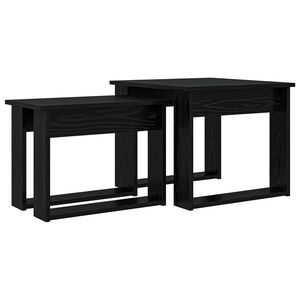 vidaXL S&uacute;prava na k&aacute;vov&yacute; stol&iacute;k 2 ks Čierny dub 50 x 52 x 42 cm