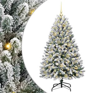 vidaXL Umel&yacute; vianočn&yacute; stromček 120 cm 150 LED Tepl&aacute; biela PVC a oceľ