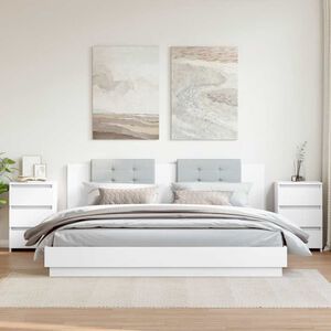 vidaXL Nočn&eacute; stol&iacute;ky 2 ks, biele 40x35x62,5 cm, kompozitn&eacute; drevo