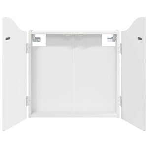 vidaXL Skriňa na terč Biela s vysok&yacute;m leskom 56 x 12 x 63 cm