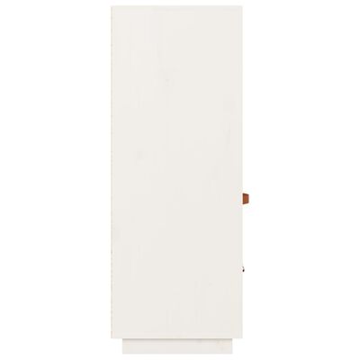 vidaXL Vysoká skrinka biela 67x40x108,5 cm masívna borovica