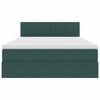 vidaXL &Uacute;ložn&aacute; posteľ s matracmi Tmavozelen&aacute; 140 x 200 cm Zamat
