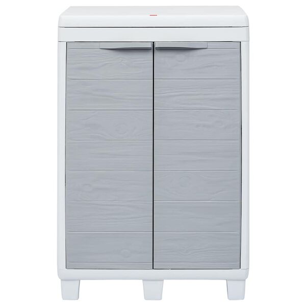 vidaXL Z&aacute;hradn&yacute; odpadkov&yacute; k&ocirc;&scaron; s 3 vreckami bledosiv&yacute; 65x38x102 cm