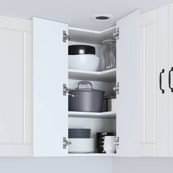 vidaXL Doska um&yacute;vačky Lucca Biela 57 x 57 x 80 cm Kompozitn&eacute; drevo