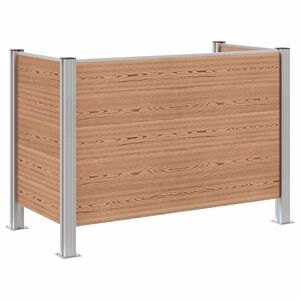 vidaXL Plot pre odpadkov&yacute; k&ocirc;&scaron; Hned&aacute; 161 x 85 x 115 cm Hlin&iacute;k a WPC