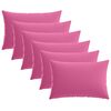 vidaXL Poťah na podložku 6 pcs HEERLEN Ružov&aacute; 50 x 80 cm Polyester