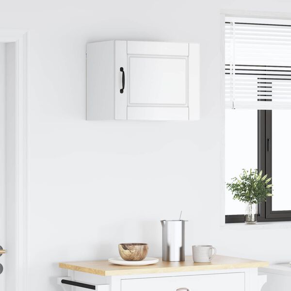 vidaXL Kuchynsk&aacute; skriňa s poličkou Vysok&yacute; lesk bielej 50 x 31 x 40 cm