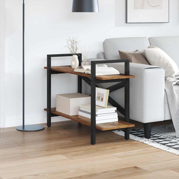 vidaXL Reg&aacute;l na knihy Star&eacute; drevo 100 x 33,5 x 64 cm Kompozitn&eacute; drevo