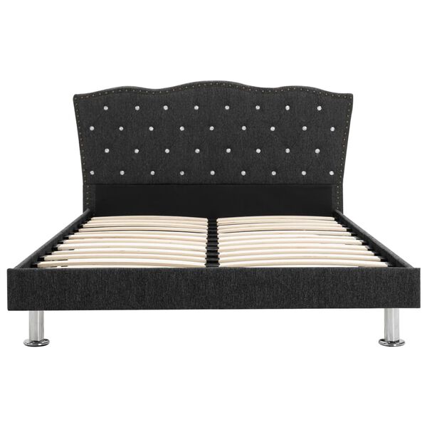 vidaXL Posteľ s matracom, tmavosiv&aacute;, l&aacute;tka 140x200 cm