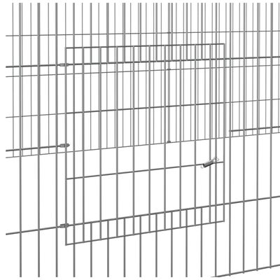 vidaXL 5-panelová klietka pre králiky 541x109x54 cm pozinkované železo