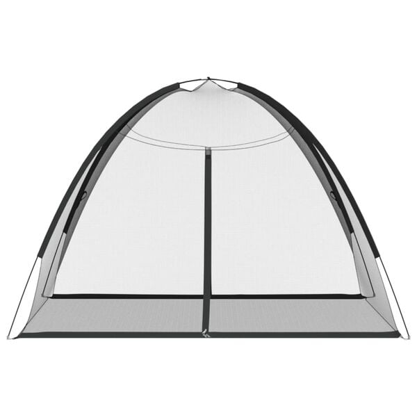 vidaXL Moskytiéra jurta s dverami 220 čierna 200x180x135 cm