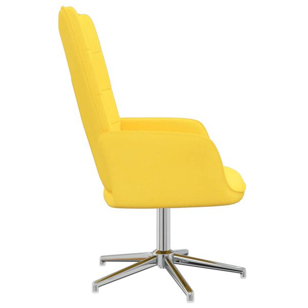 vidaXL Relaxačn&eacute; kreslo, horčicovo žlt&eacute;, l&aacute;tka