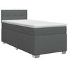 vidaXL Posteľ boxspring s matracom Tmavosiv&aacute; 80 x 200 cm L&aacute;tka