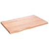 vidaXL K&uacute;peľňov&aacute; doska bledohned&aacute; 80x50x(2-4) cm o&scaron;etren&yacute; mas&iacute;v