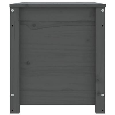 vidaXL Úložný box sivý 80x40x45,5 cm masívna borovica