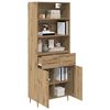 vidaXL Highboard Remeseln&yacute; dub 69,5 x 34 x 180 cm Kompozitn&eacute; drevo