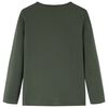 Detské tričko s dlhými rukávmi kaki 128