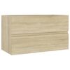 vidaXL Skrinka pod um&yacute;vadlo, dub sonoma 80x38,5x45cm, kompozitn&eacute; drevo