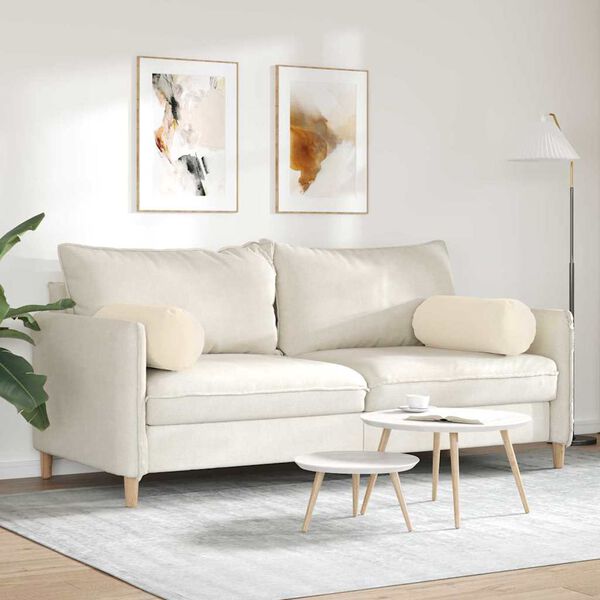 vidaXL Podložkov&eacute; vank&uacute;&scaron;e 2 pcs B&eacute;žov&aacute; &Oslash; 25 x 70 cm Mikrovl&aacute;kno