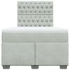 vidaXL Boxspring posteľ s matracom bledosiv&aacute; 120x190 cm zamat