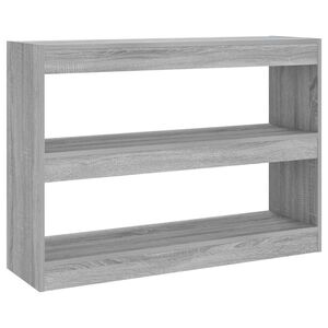 vidaXL Knižnica/deliaca stena siv&yacute; dub sonoma 100x30x72 cm