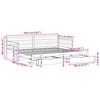 vidaXL Rozkladacia denn&aacute; posteľ s matracmi bez matraca 90x190 cm