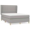 vidaXL Boxspring posteľ s matracom bledosiv&aacute; 140x200 cm l&aacute;tka