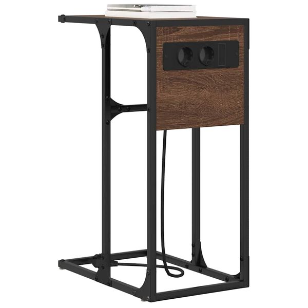 vidaXL Nočn&yacute; stol&iacute;k Hned&yacute; dub 41,5 x 26 x 60,5 cm Kompozitn&eacute; drevo