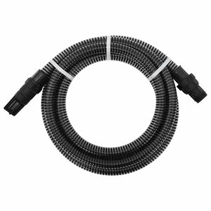 vidaXL Ods&aacute;vacia hadica s PVC spojkami, čierna 1" 4 m, PVC