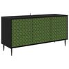 vidaXL TV skrinka GELEEN 102 x 33 x 51 cm Čierny dub Kompozitn&eacute; drevo