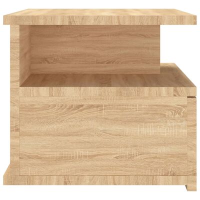 vidaXL Nástenný nočný stolík, dub sonoma 40x31x27 cm, kompozitné drevo