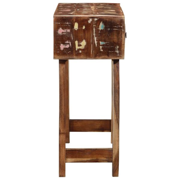 VidaXL Konzolový stolík 90x32x75 cm Rekultivované masívne drevo