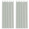 vidaXL Voálové závesy s pútkami, 2 ks, svetlosivé, 140x260 cm
