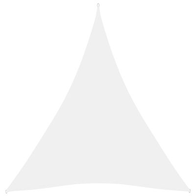 vidaXL Tieniaca plachta oxfordská látka trojuholníková 5x6x6 m biela