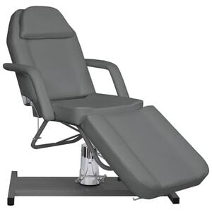 vidaXL Mas&aacute;žny st&ocirc;l, siv&yacute; 180x62x(87-112) cm