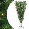 vidaXL Obr&aacute;ten&yacute; umel&yacute; vianočn&yacute; stromček s guľov&yacute;mi sadou Zelen&aacute; 150 cm