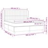 vidaXL Posteľn&yacute; r&aacute;m boxspring s matracom sivohned 180x200 cm l&aacute;tka