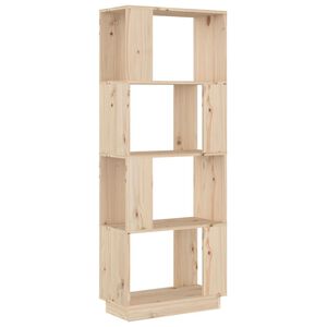 vidaXL Knižnica/deliaca stena 51x25x132 cm mas&iacute;vna borovica